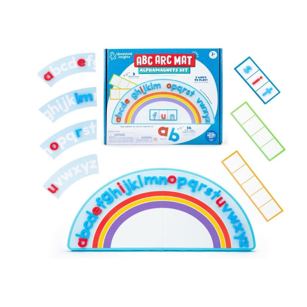 Educational Insights ABC Arc Mat AlphaMagnets® Set – Alphabet Magnets for Kids